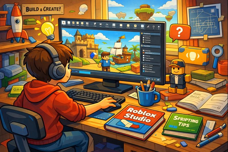 Roblox Studio 课堂示意图