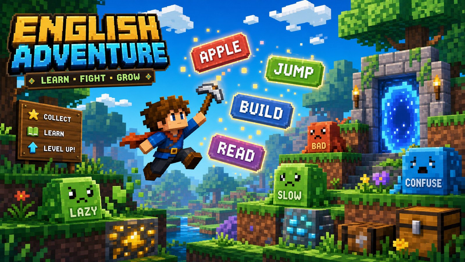English Pixel Quest 游戏封面