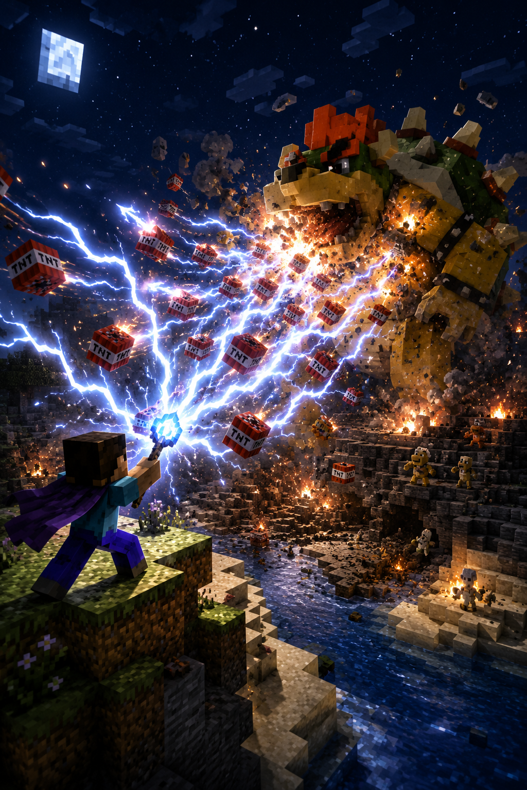 Minecraft 闪电战斗项目画面