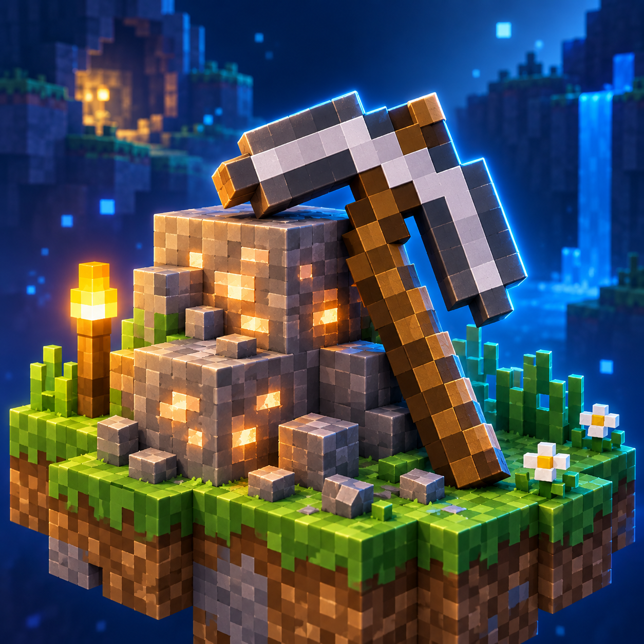 An illustration of the square world.