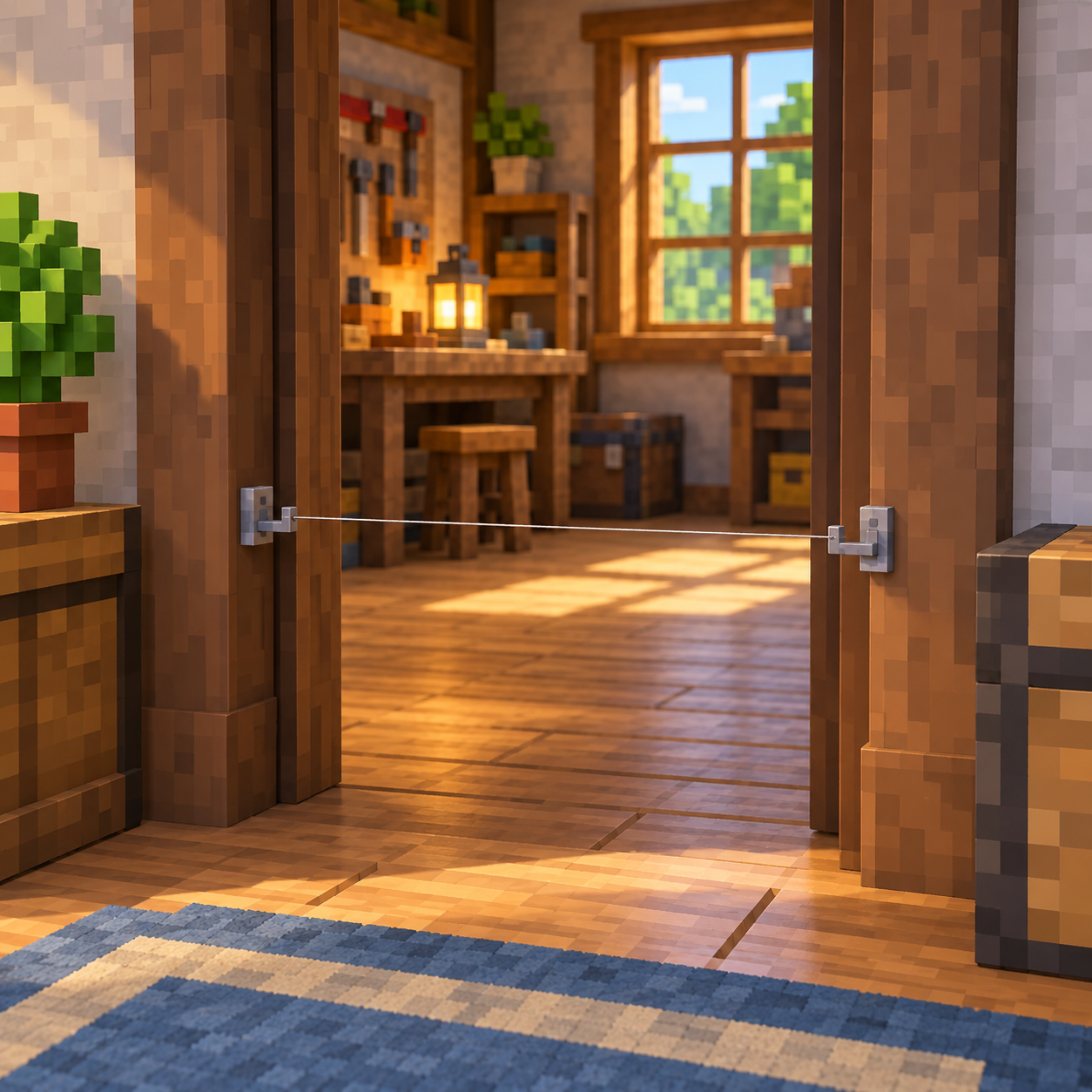 Block world illustration of tripwire hook