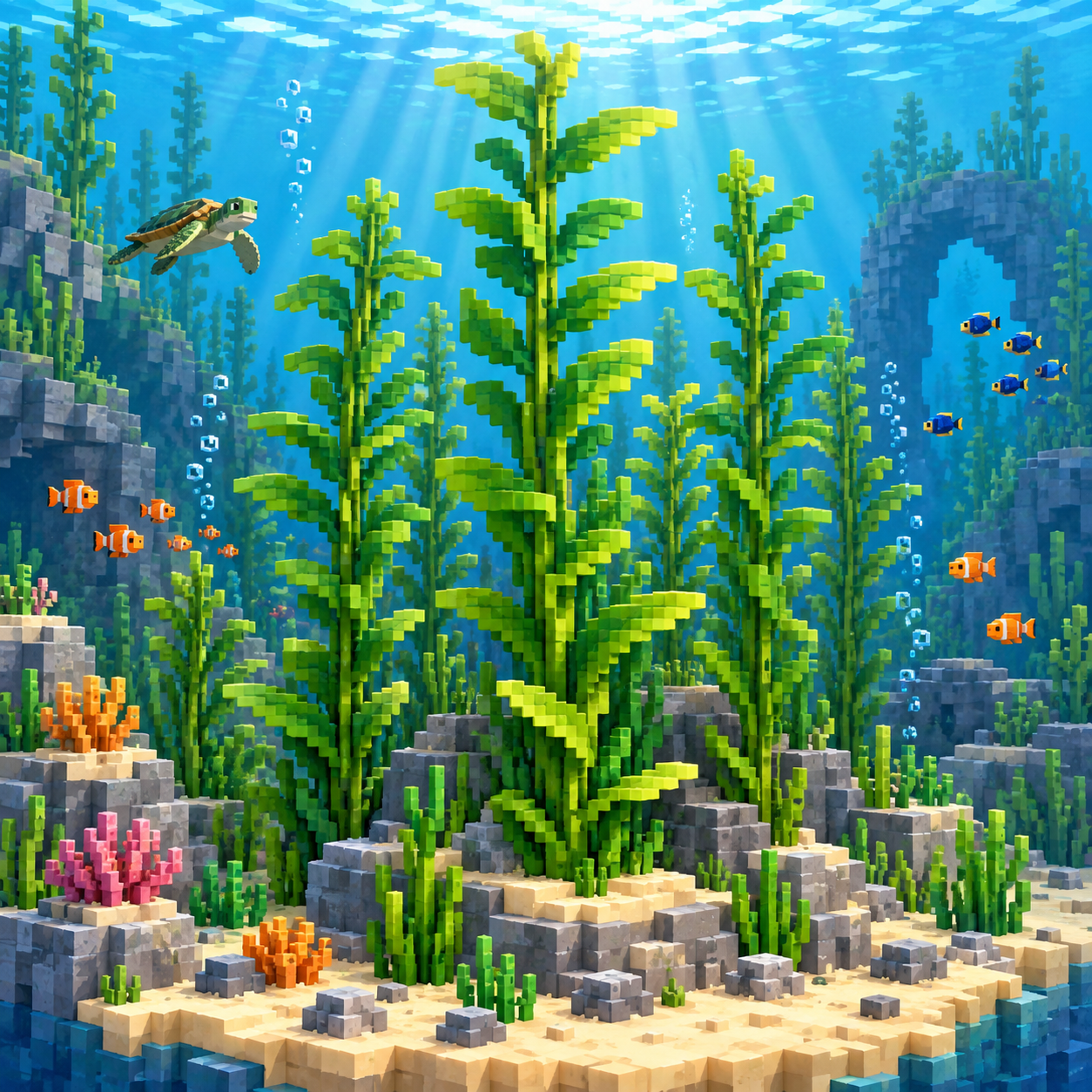 Kelp’s block world illustration