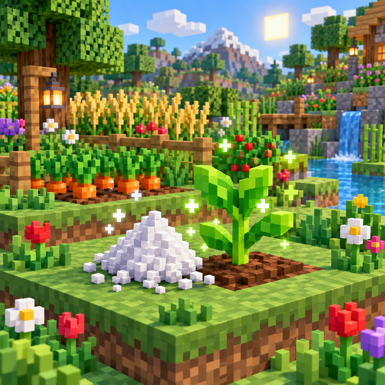 An illustration of the square world of bone powder.