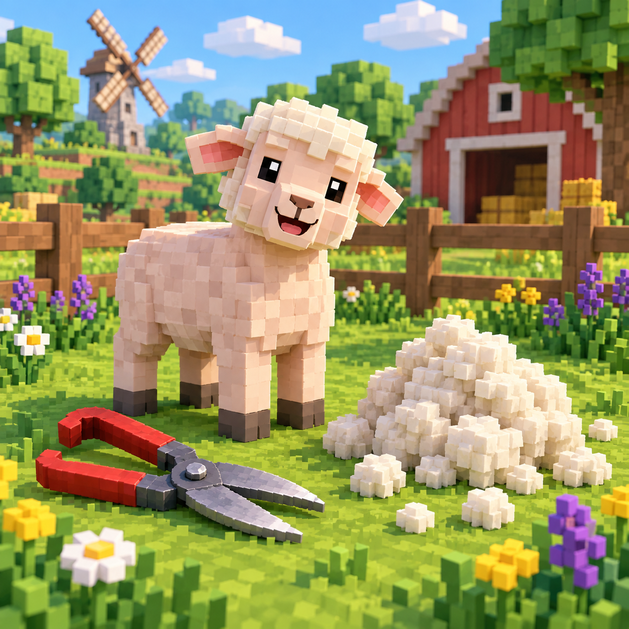 Illustration of the block world of scissors