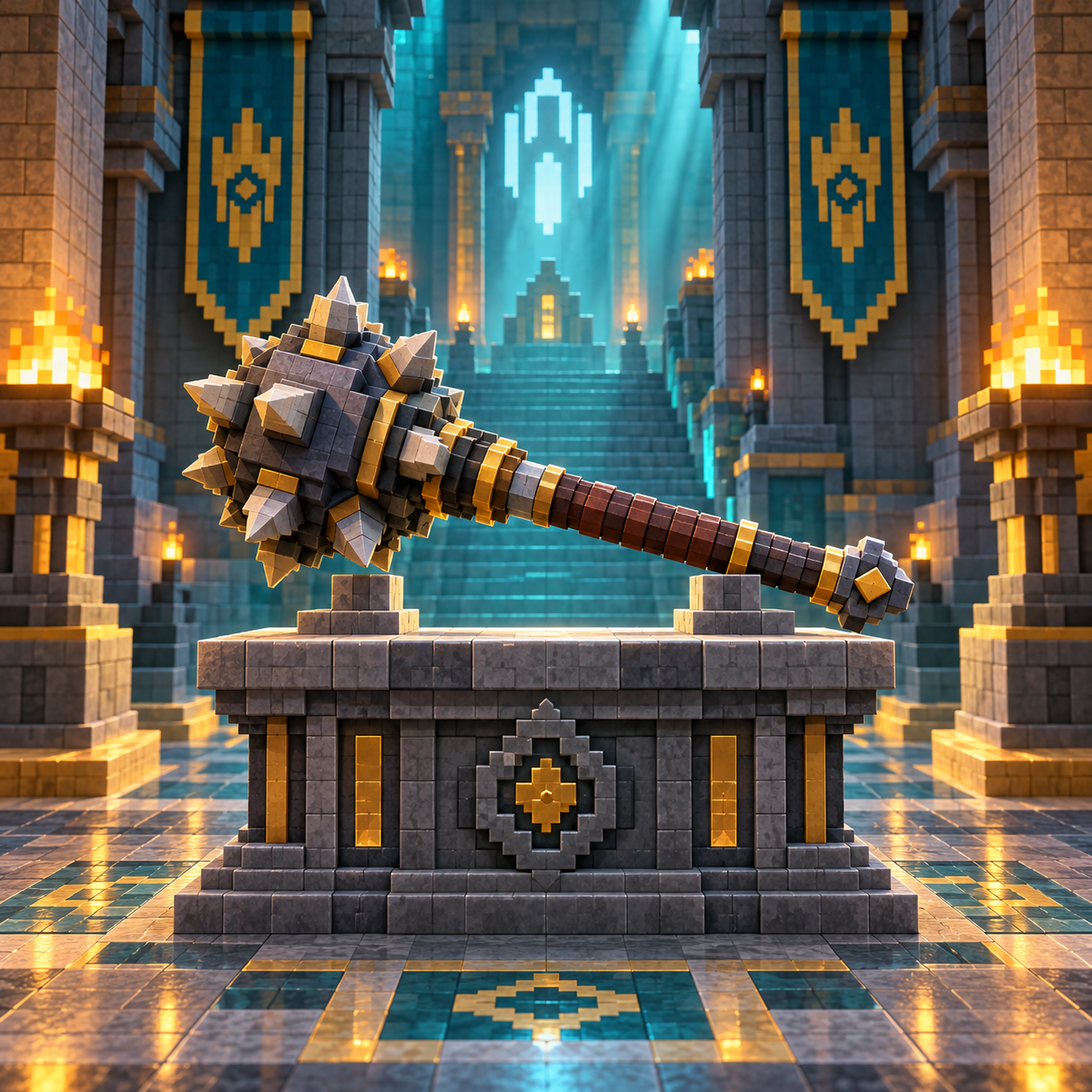 An illustration of the square world of a hammer.