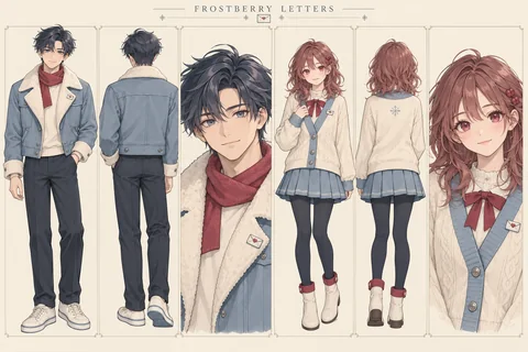 Original concept · Outfits and hair