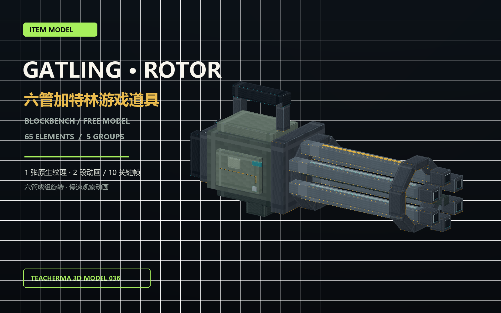 Gatling prop