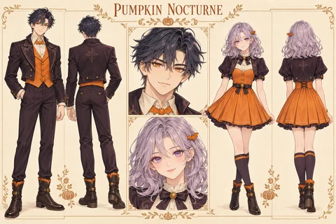 Original concept · Outfits and hair