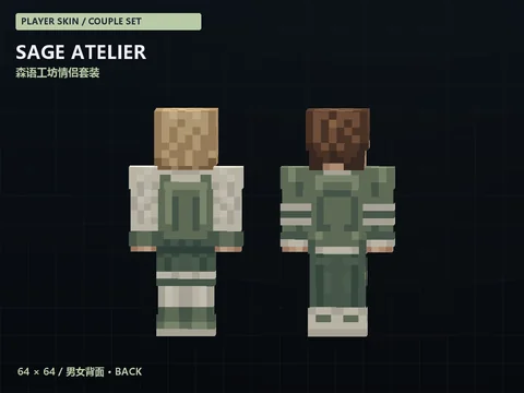 Both partners from behind, showing hair and clothing