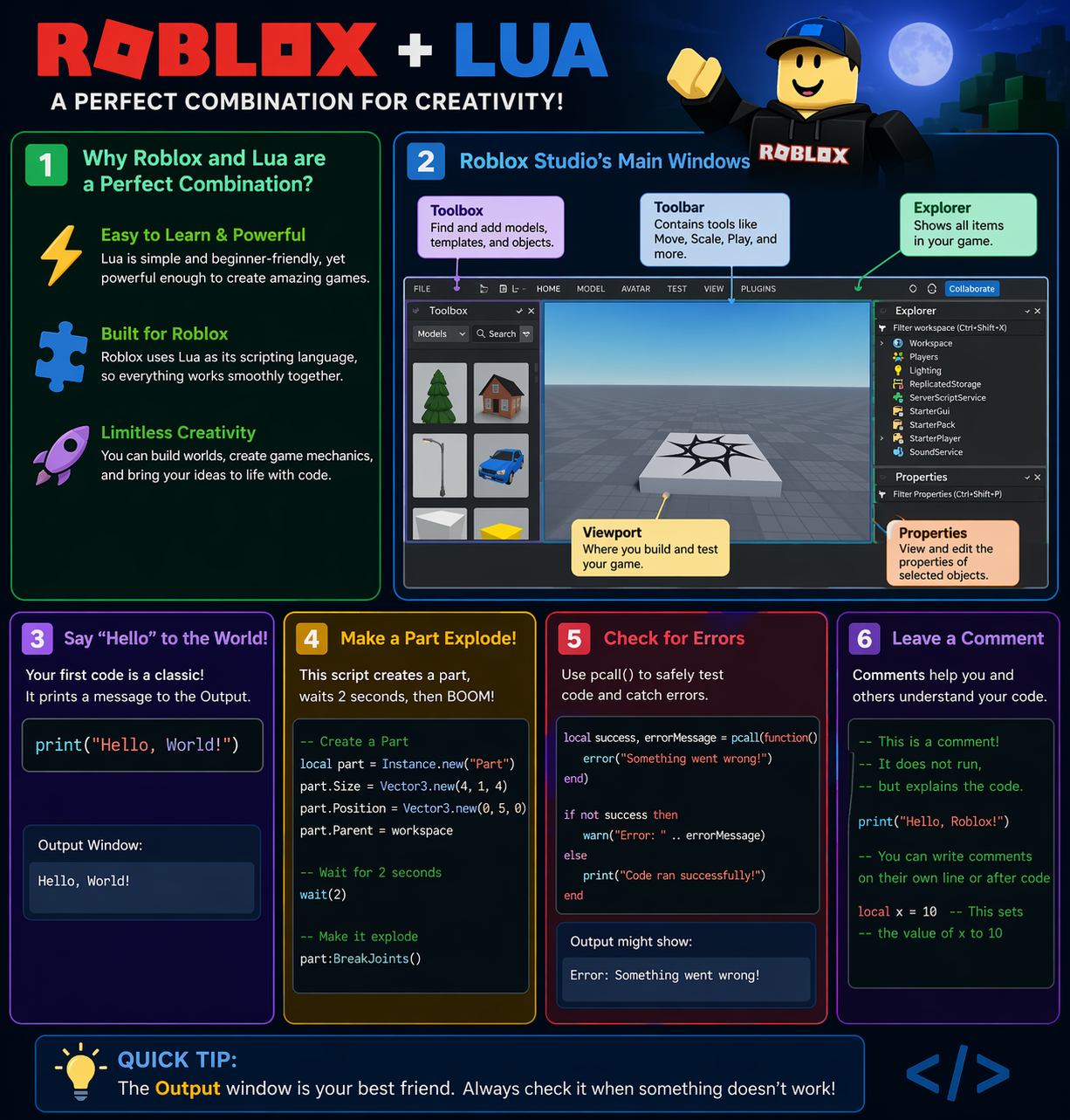 Roblox Lua 课程海报