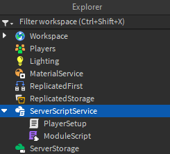 创建 ModuleScript 的官方 Studio 截图